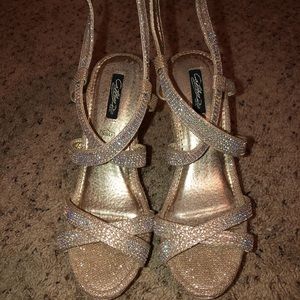 Cathy Din bedazzled wedges
